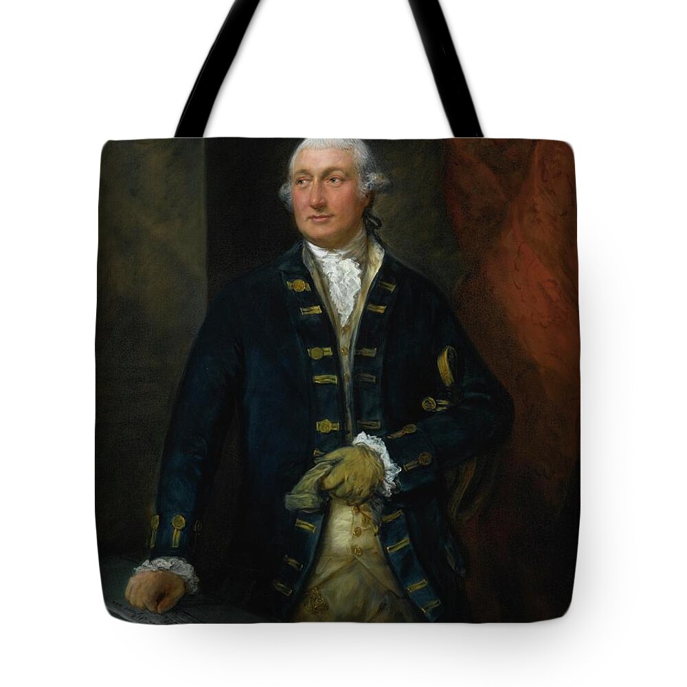 Thomas Gainsborough R.a. Portrait Of Admiral Lord Graves Tote Bag featuring the painting Portrait Of Admiral Lord Graves #3 by Thomas Gainsborough