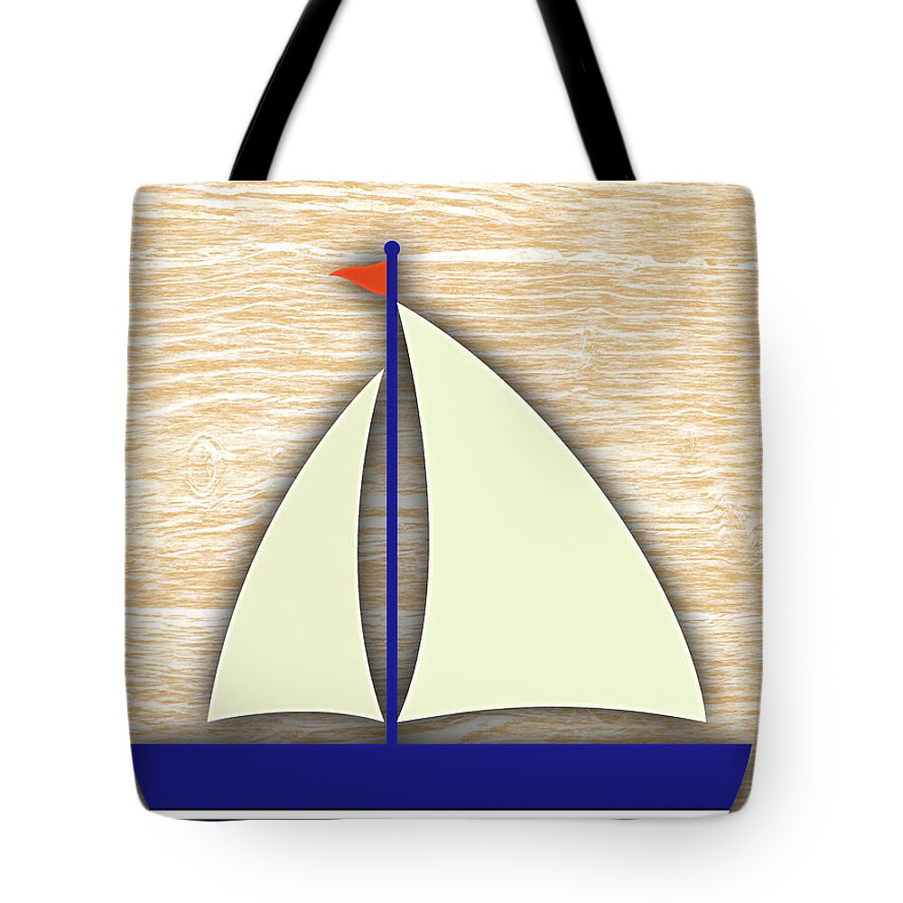 Sailing Tote Bag featuring the mixed media Sailing Collection #3 by Marvin Blaine