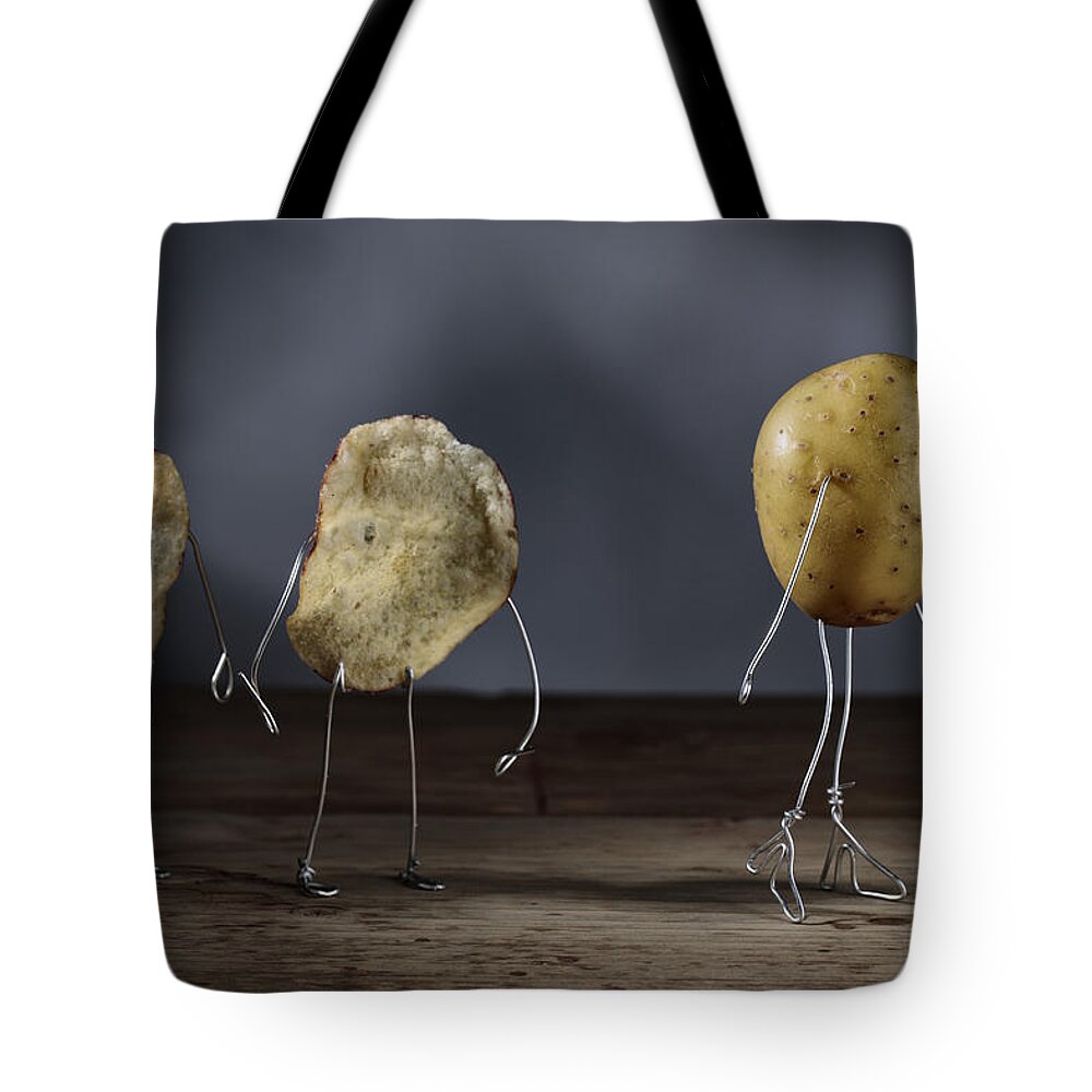 Simple Things Tote Bag featuring the photograph Simple Things - Potatoes #3 by Nailia Schwarz