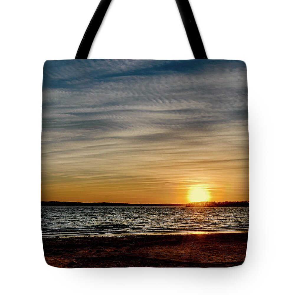 Horizontal Tote Bag featuring the photograph Sunset #3 by Doug Long