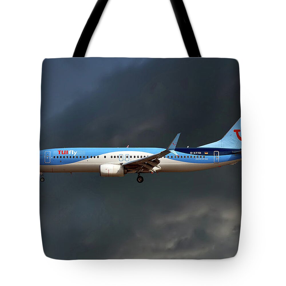 Tui Fly Tote Bag featuring the photograph TUI Fly Boeing 737-8K5 by Smart Aviation