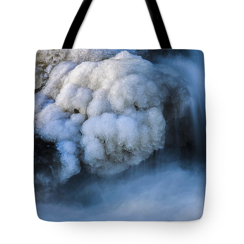 Ice Tote Bag featuring the photograph Water #3 by Elmer Jensen