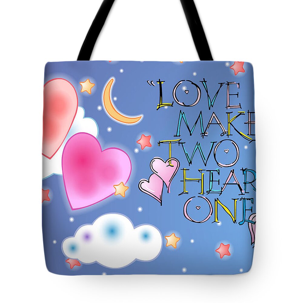 Love Tote Bag featuring the digital art Love #34 by Super Lovely