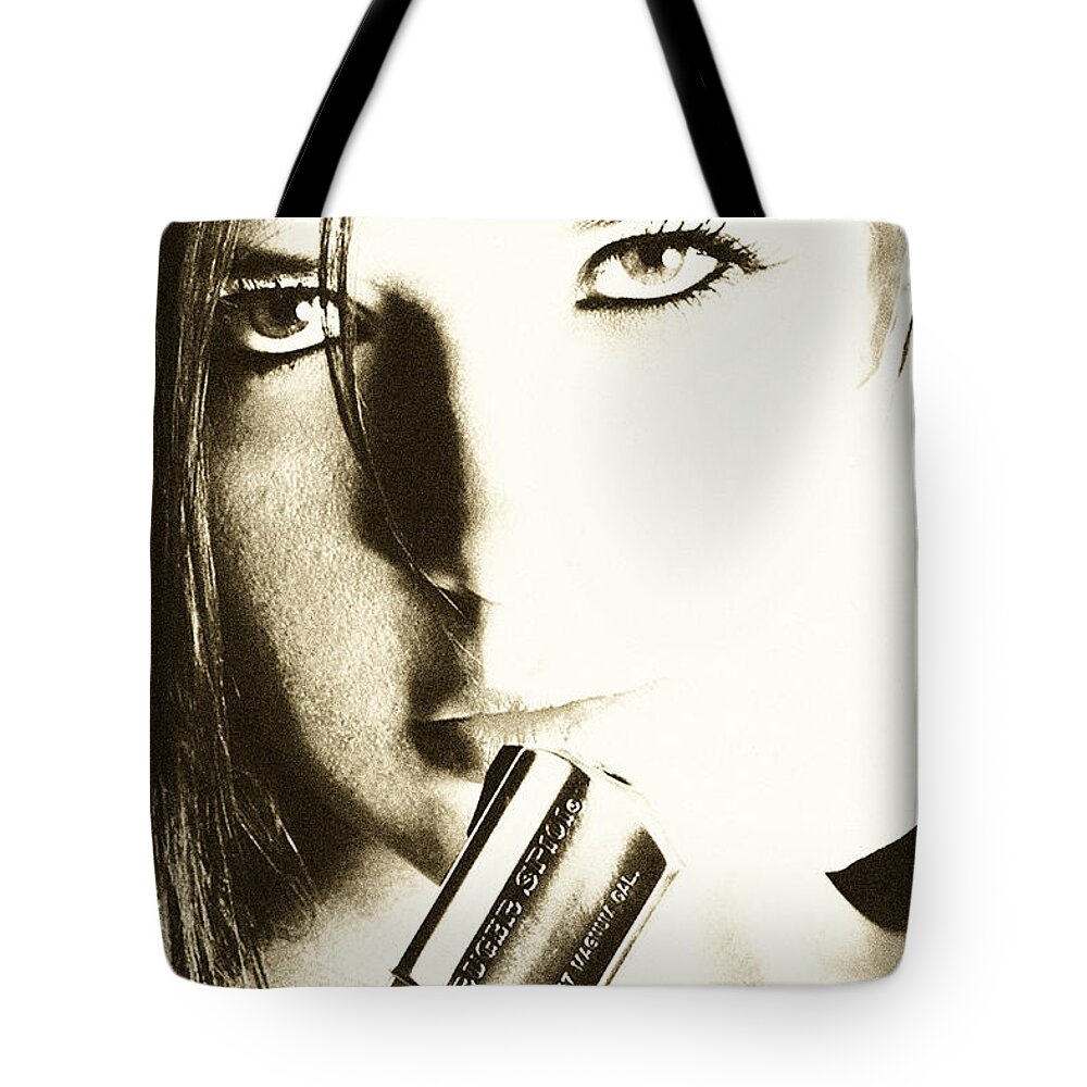 Glamour Photographs Tote Bag featuring the photograph 357 Revolver by Robert WK Clark