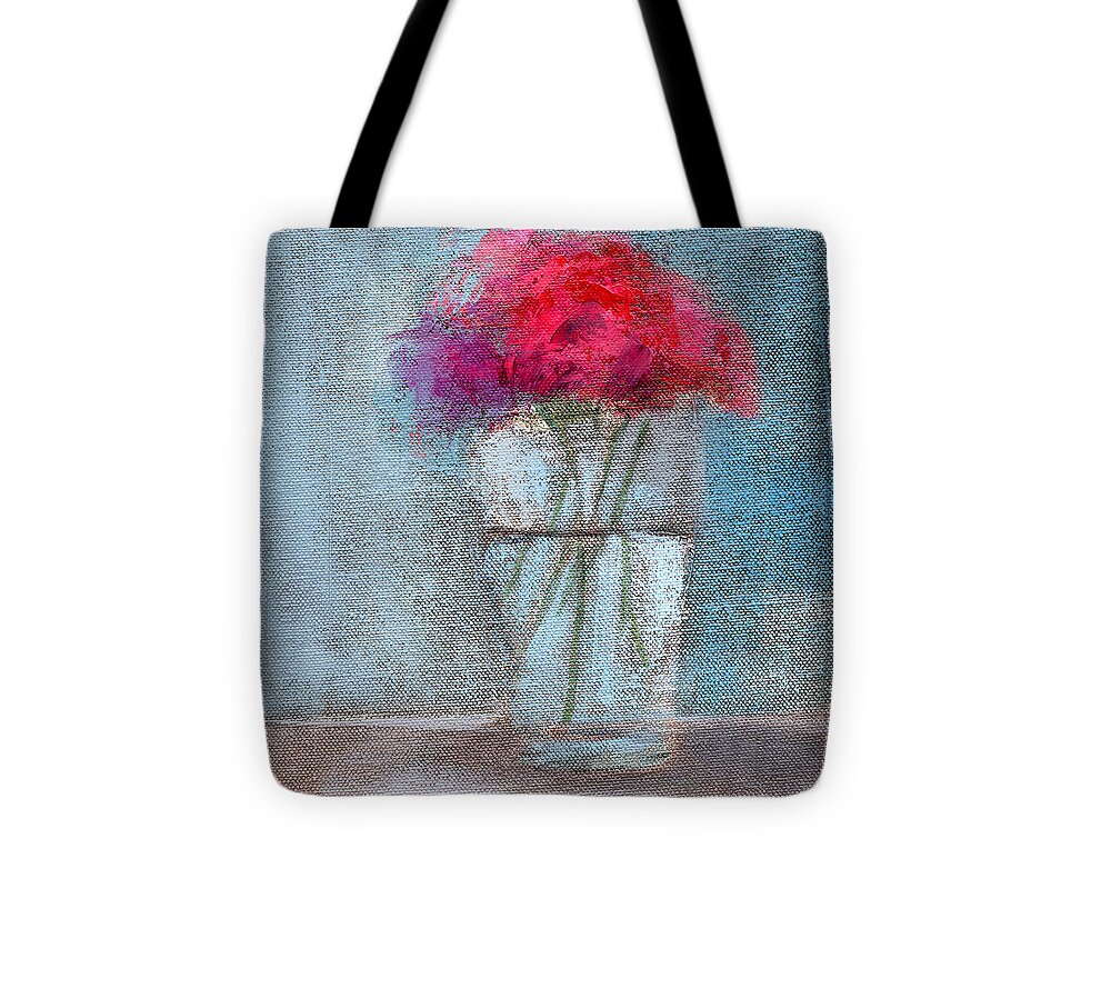 Still Life Tote Bag featuring the painting Untitled 161 by Chris N Rohrbach