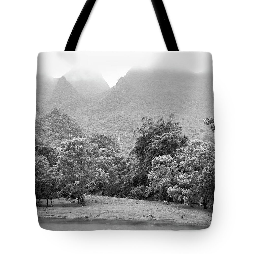 Landscape Tote Bag featuring the photograph Mountains scenery #39 by Carl Ning