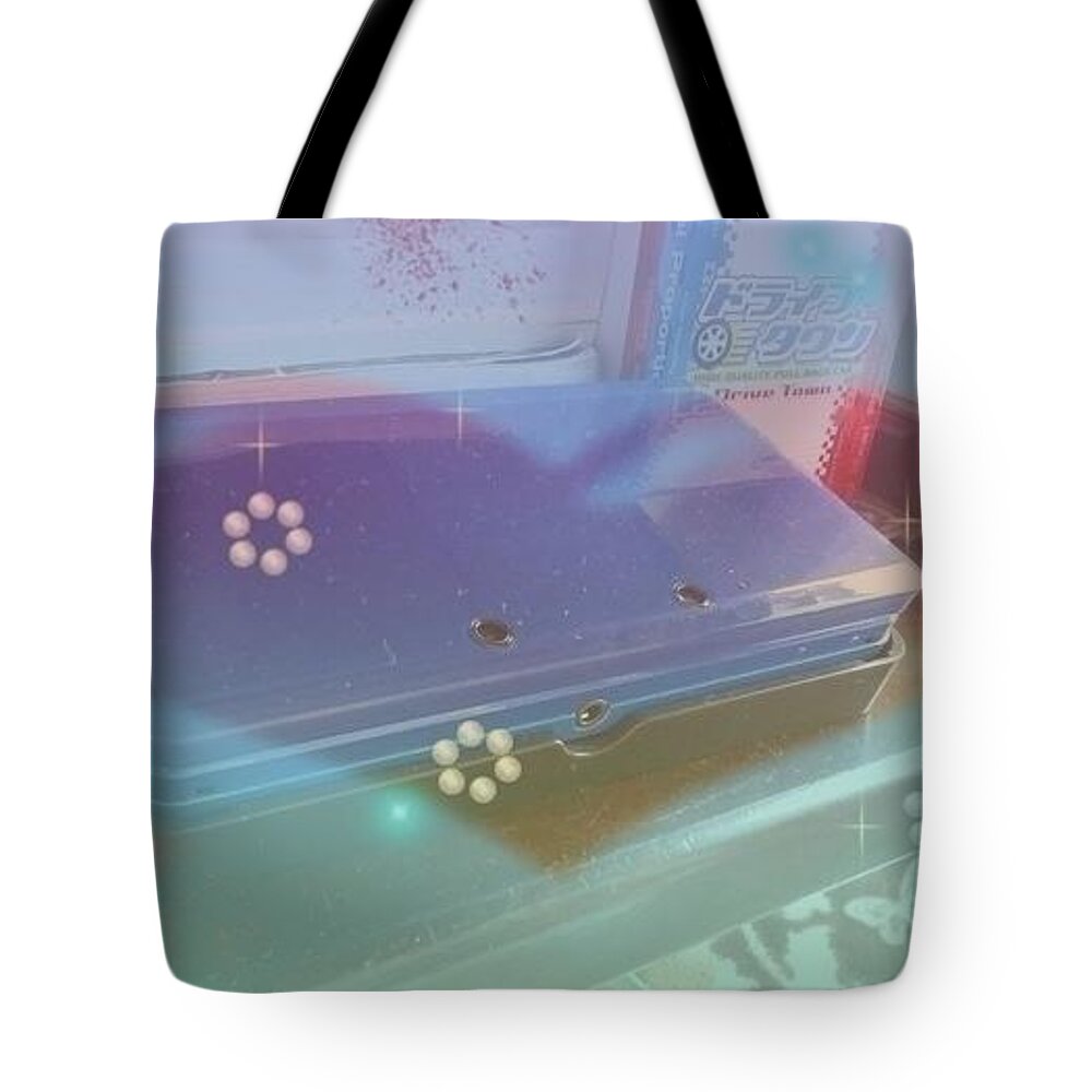 #3ds Tote Bag featuring the digital art 3DS by Sari Kurazusi