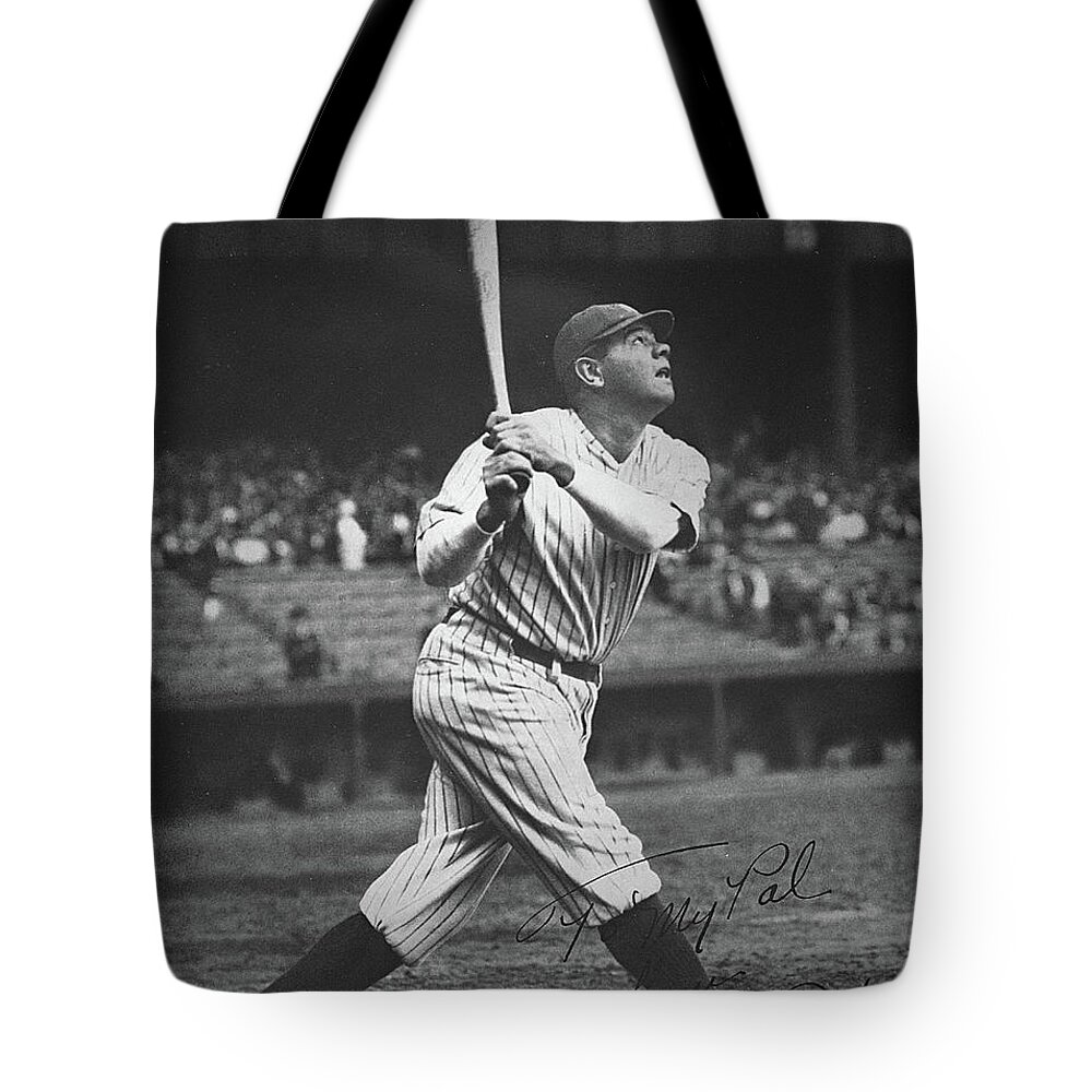 #faatoppicks Tote Bag featuring the photograph Babe Ruth by American School