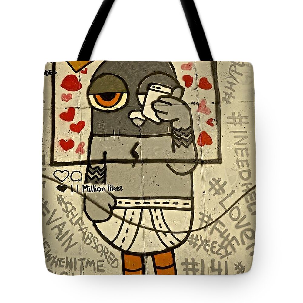Graphic Tote Bag featuring the photograph Bushwick Brooklyn Graffitti #3 by Joan Reese