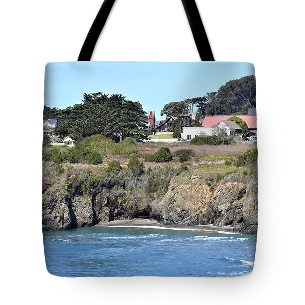 Mendocino Tote Bag featuring the photograph Mendocino #4 by Lisa Dunn
