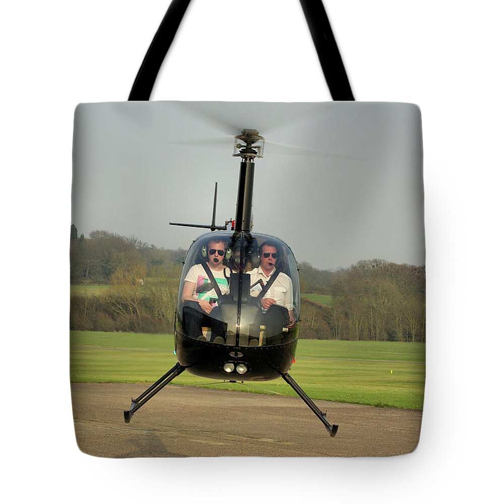 Student Tote Bag featuring the photograph Robinson R22 Beta #4 by Tim Beach