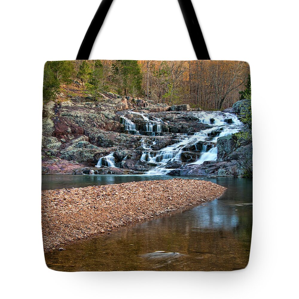 Missouri Tote Bag featuring the photograph Rocky Falls #4 by Steve Stuller