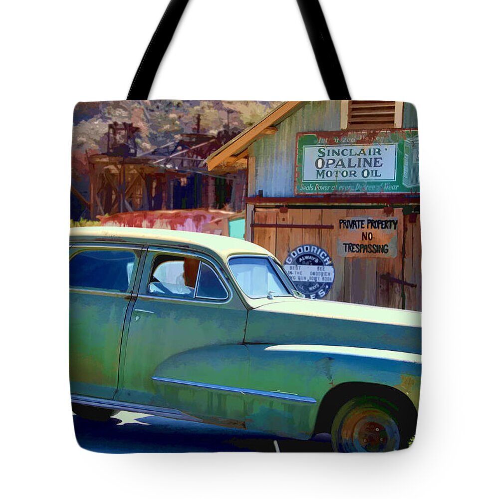 Tachatticup Tote Bag featuring the photograph Techatticup Mine Ghost Town NV #3 by Marti Green