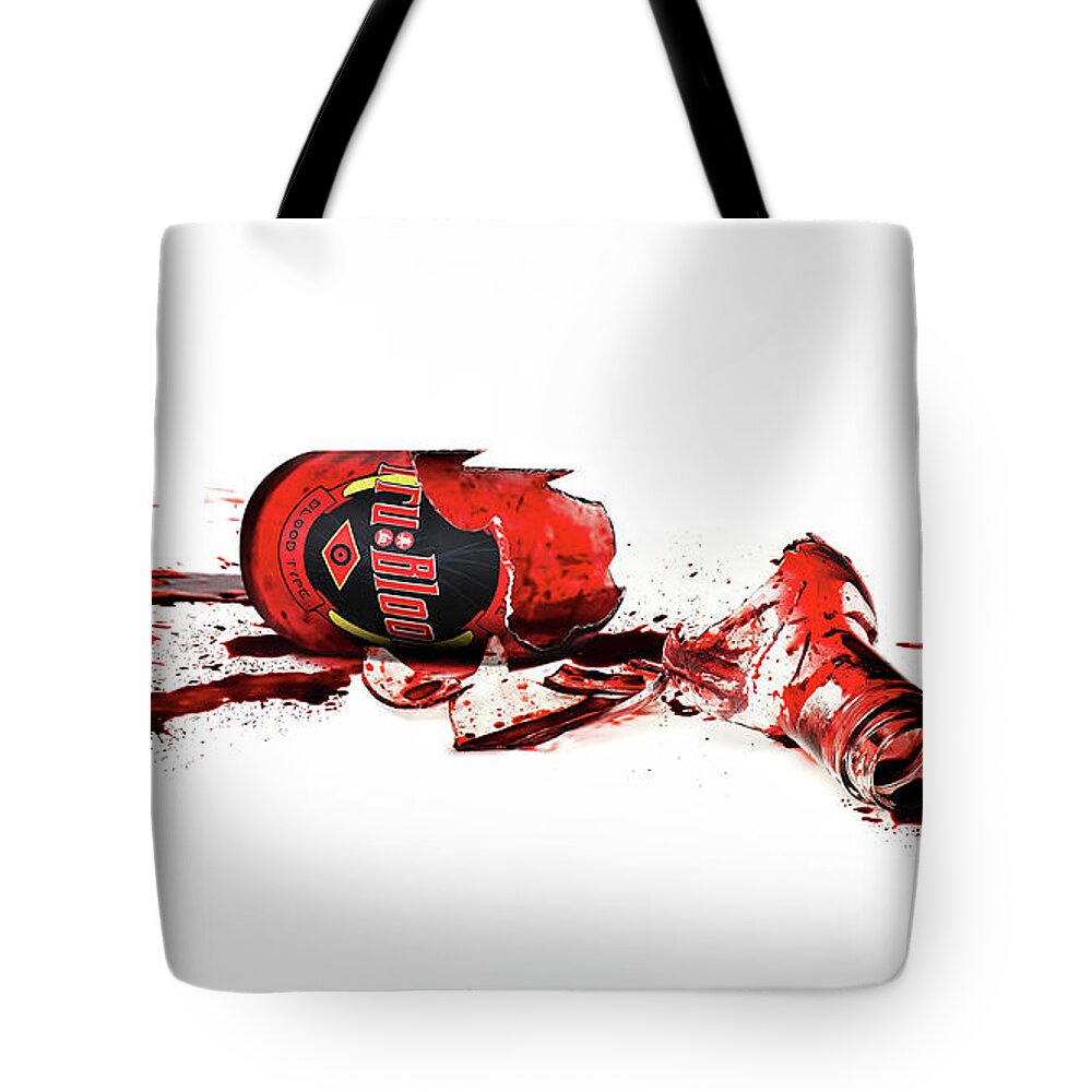 True Blood Tote Bag featuring the digital art True Blood #4 by Super Lovely