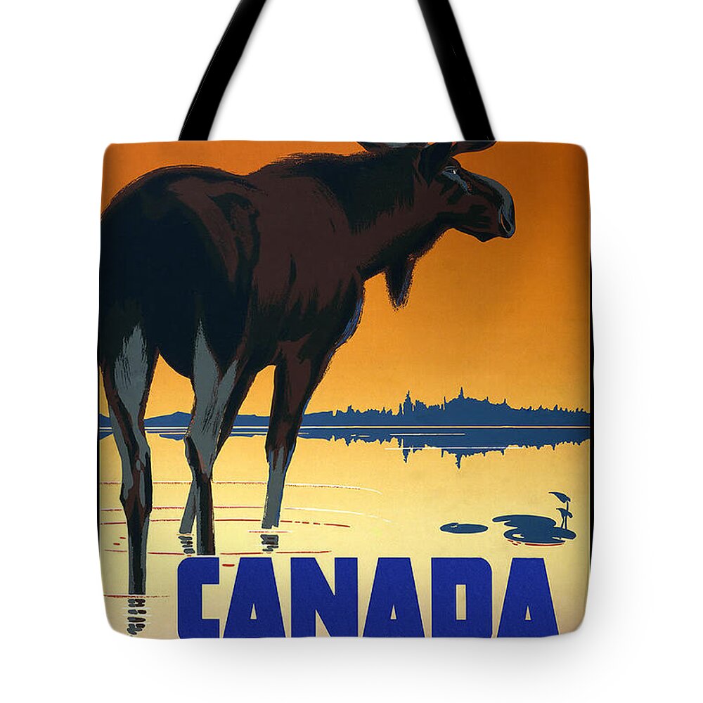 Vintage-travel-posters Tote Bag featuring the painting Vintage-travel-posters by MotionAge Designs