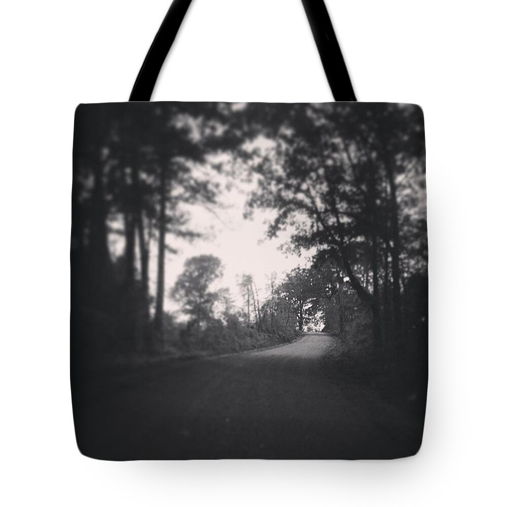 Road Tote Bag featuring the photograph Tunnel Vision by Haley Marie Theoboldt