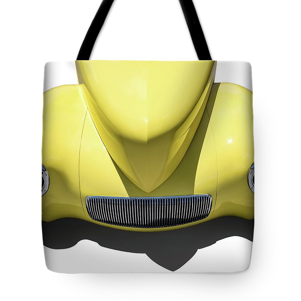 Vintage Tote Bag featuring the digital art 41 Willys Nose by Douglas Pittman