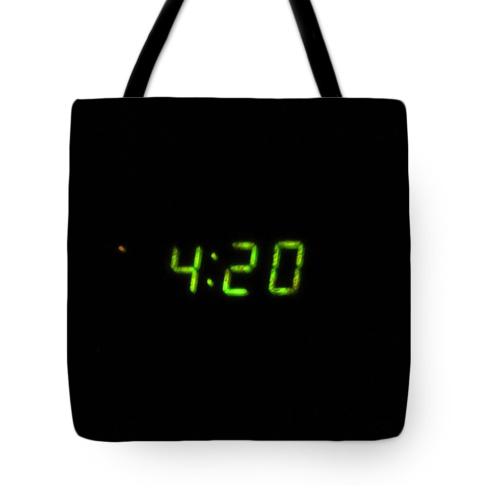  Tote Bag featuring the photograph 420 Clock by Steve Fields