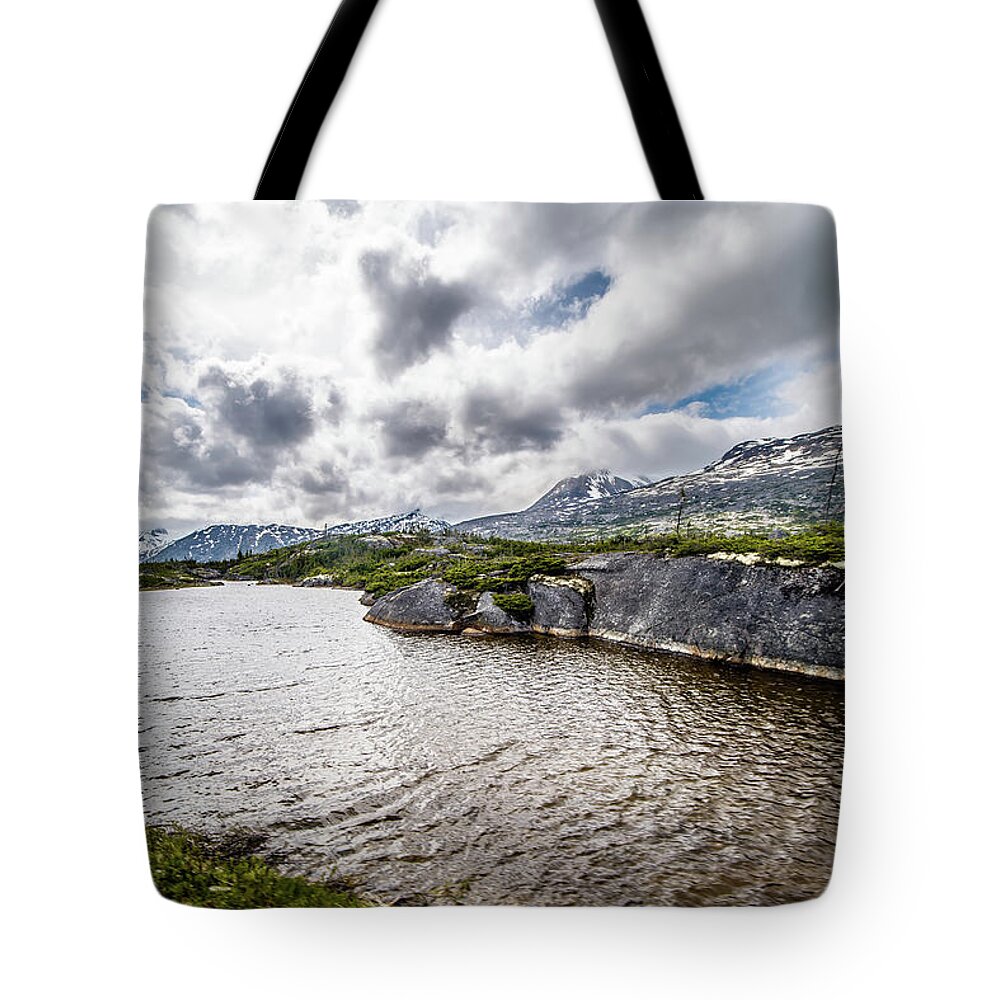 Mountain Tote Bag featuring the photograph White Pass Mountains In British Columbia #46 by Alex Grichenko