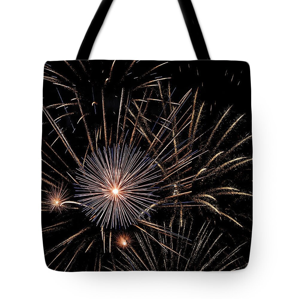 4th Of July Tote Bag featuring the photograph 4th of July Fireworks 1 by Joni Eskridge