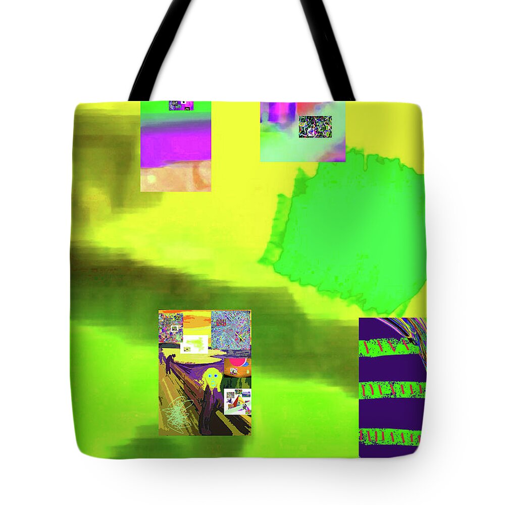 Walter Paul Bebirian Tote Bag featuring the digital art 5-14-2015gabcdefghijklmnopqrtuvwx by Walter Paul Bebirian