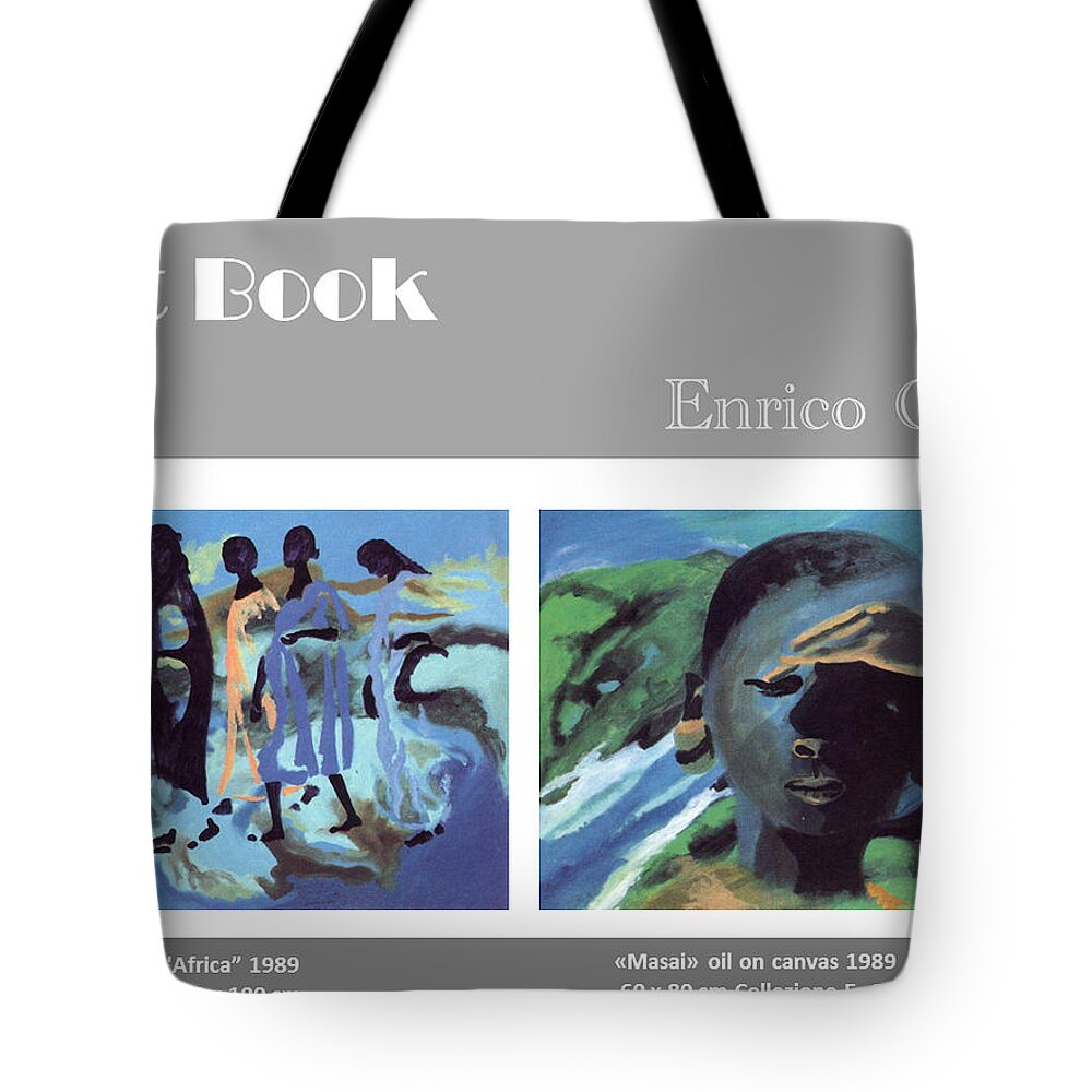 Africa Tote Bag featuring the painting Art Book #8 by Enrico Garff