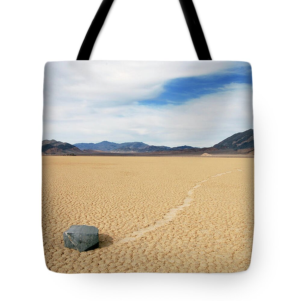 Death Valley Tote Bag featuring the photograph Death Valley Racetrack #5 by Breck Bartholomew