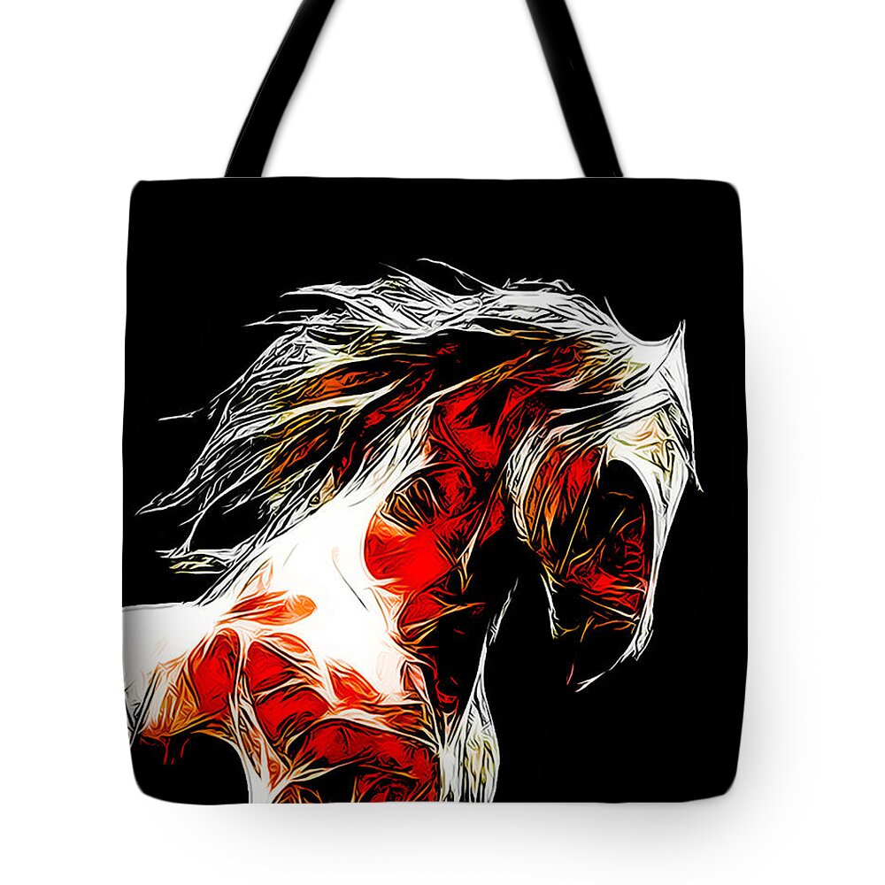 Horse Tote Bag featuring the photograph Dotsero #5 by Terry Fiala