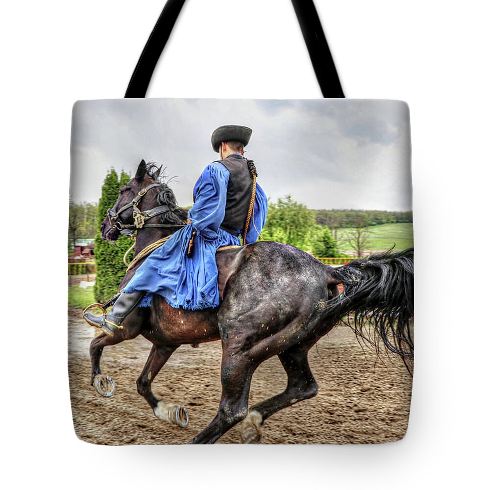 Horses Hungary Tote Bag featuring the photograph Horses Hungary by Paul James Bannerman