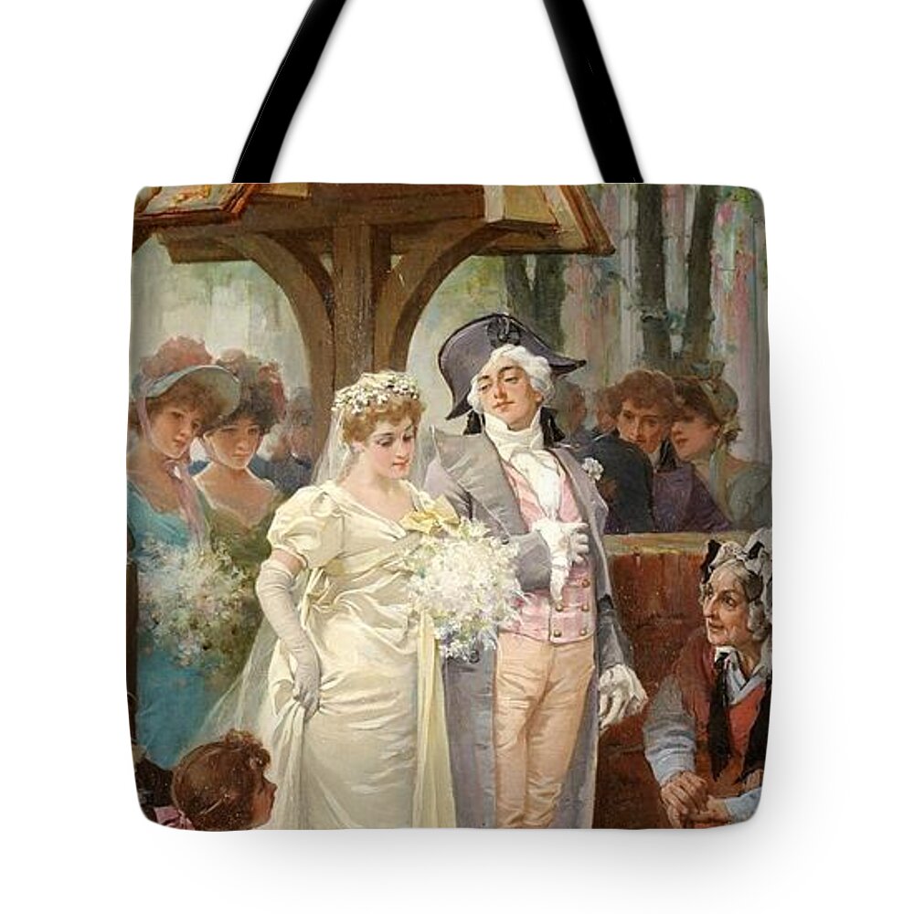 Marcus Stone 1840 - 1921 Tote Bag featuring the painting Marcus Stone by MotionAge Designs