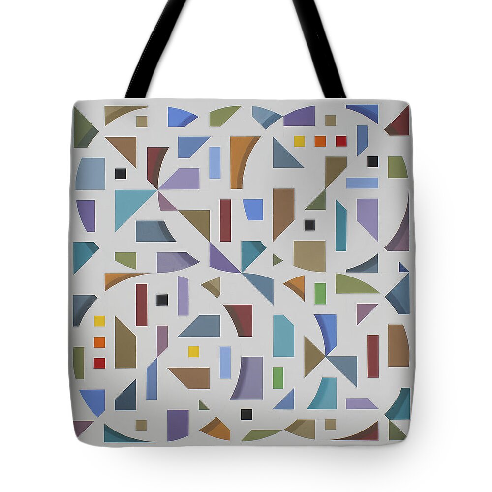 Abstract Geometric Painting Tote Bag featuring the painting Untitled #10 by Marston A Jaquis