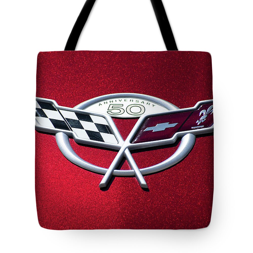 Chevrolet Tote Bag featuring the digital art 50th by Anthony Ellis