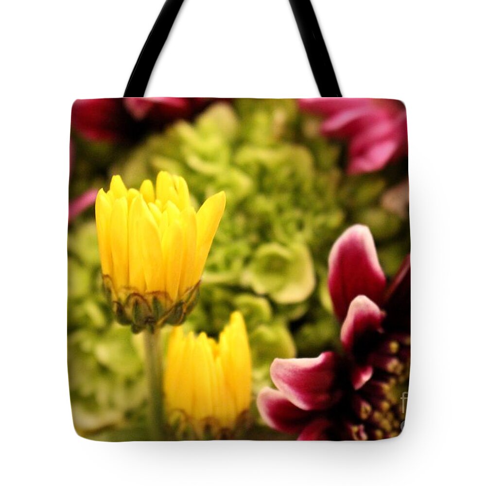 Yellow Tote Bag featuring the photograph Flowers #52 by Deena Withycombe