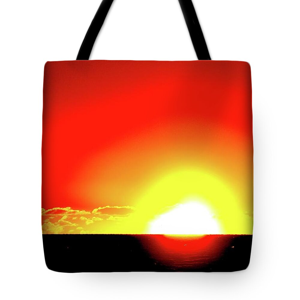 Abstract Tote Bag featuring the photograph 5.35.58 AM June 12-2016 Two #53558 by Lyle Crump