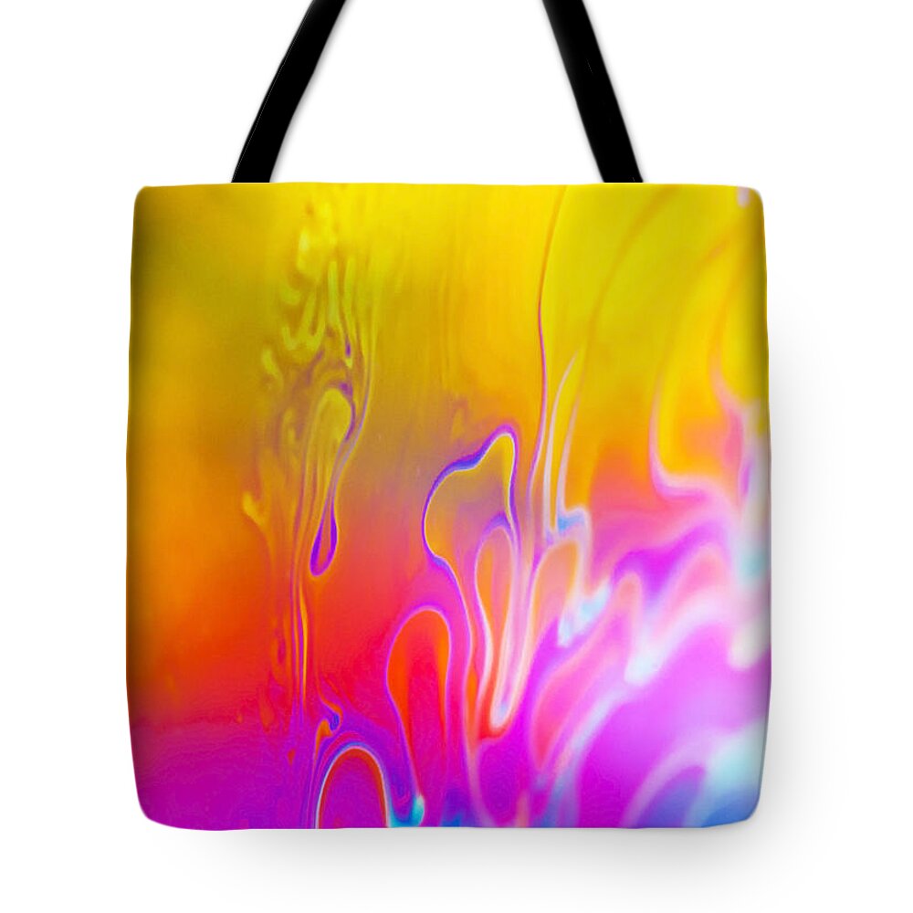 Abstract Tote Bag featuring the photograph Abstract colours #6 by John Paul Cullen