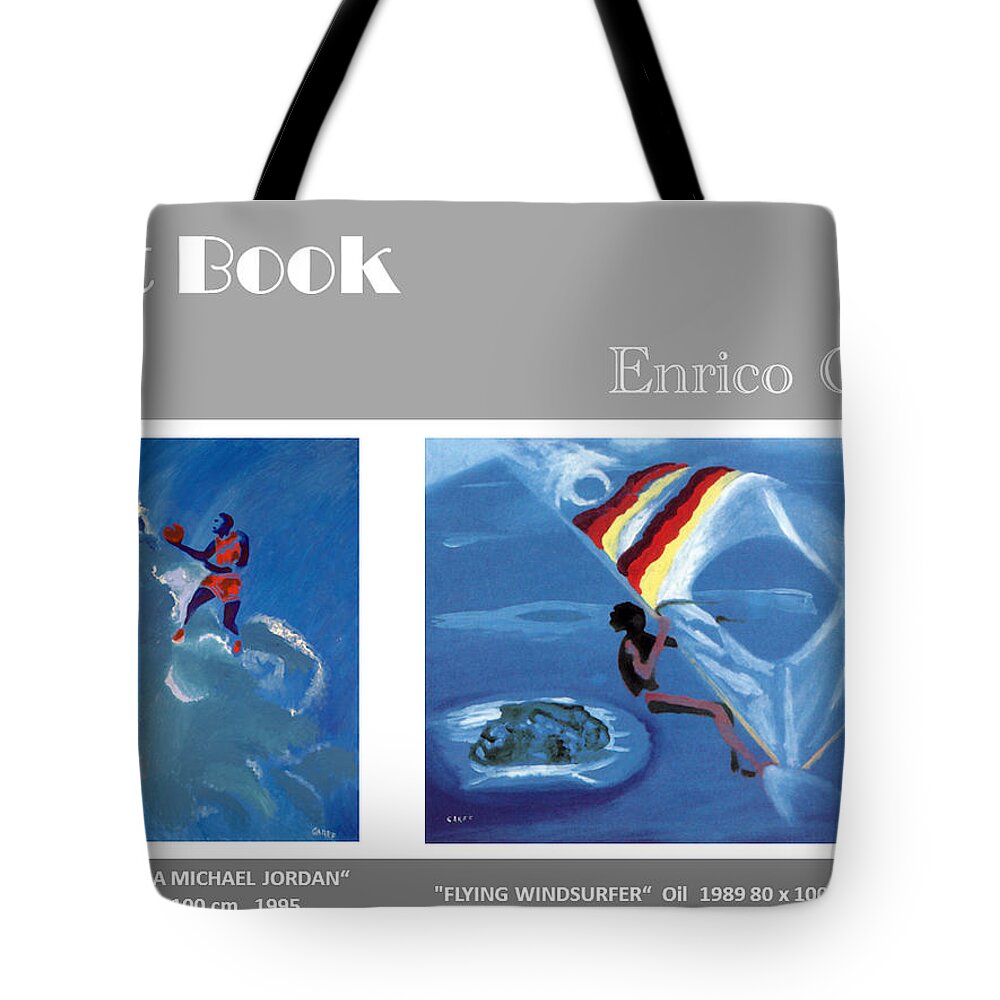 Basketball Tote Bag featuring the painting Art Book #9 by Enrico Garff