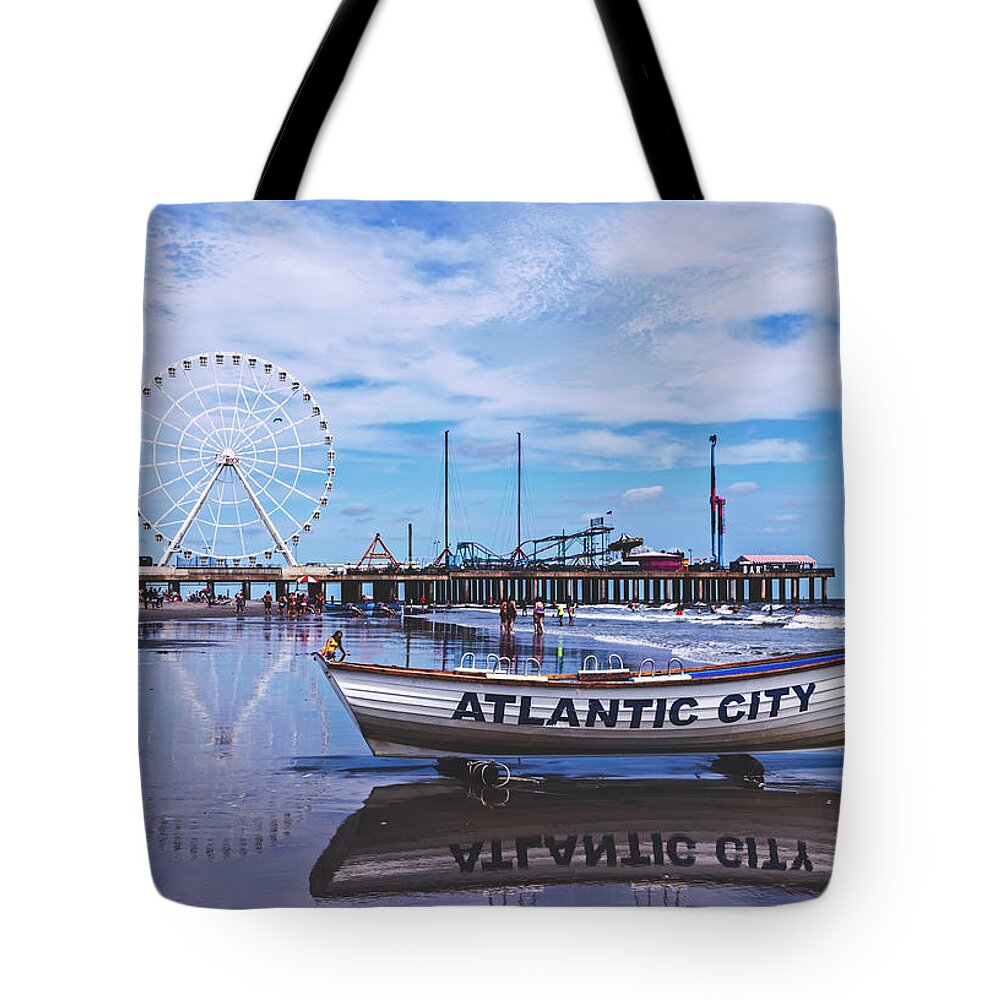 Lifeboat Tote Bag featuring the photograph Atlantic City #7 by Mountain Dreams