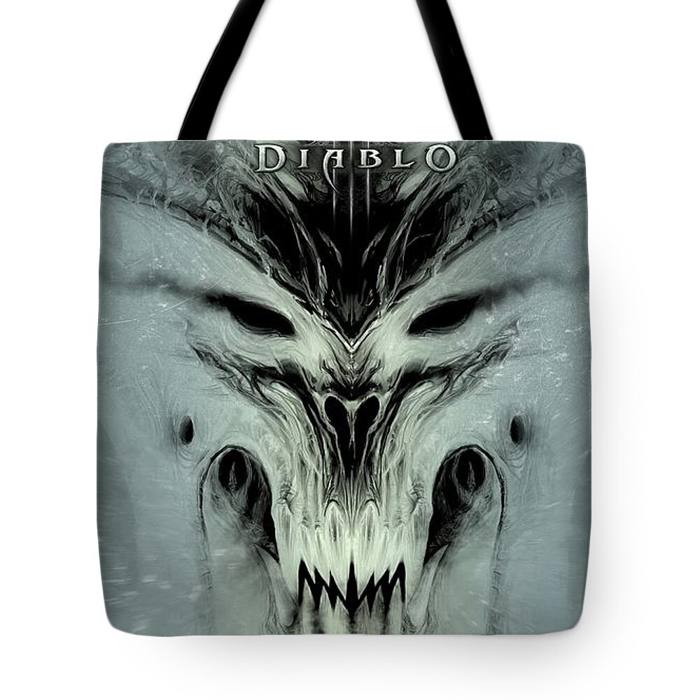 Diablo Iii Tote Bag featuring the digital art Diablo III #6 by Maye Loeser