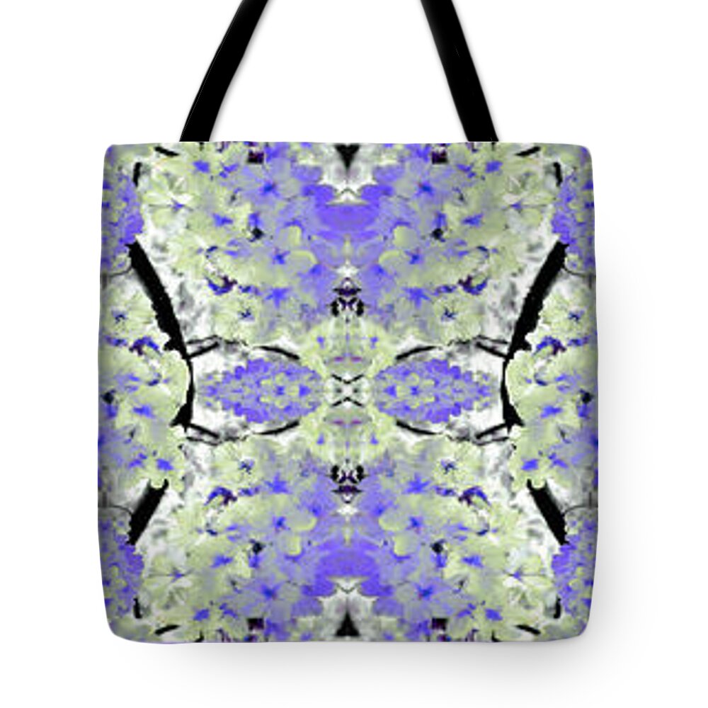 Collage Tote Bag featuring the painting Floral Mural #6 by Bruce Nutting