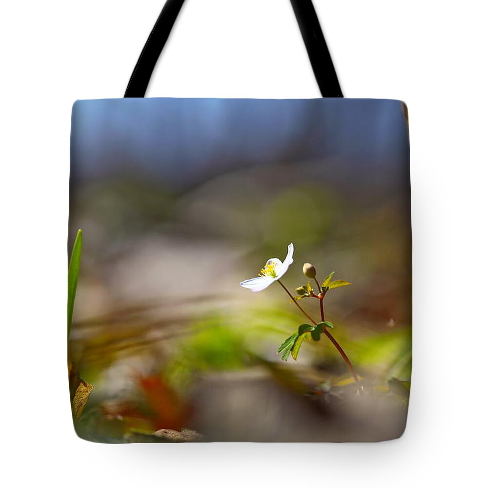 Flower Tote Bag featuring the digital art Flower #6 by Maye Loeser