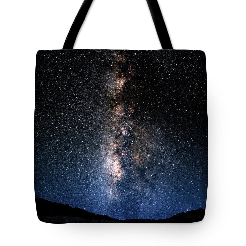 Astronomy Tote Bag featuring the photograph Milky Way by Larry Landolfi