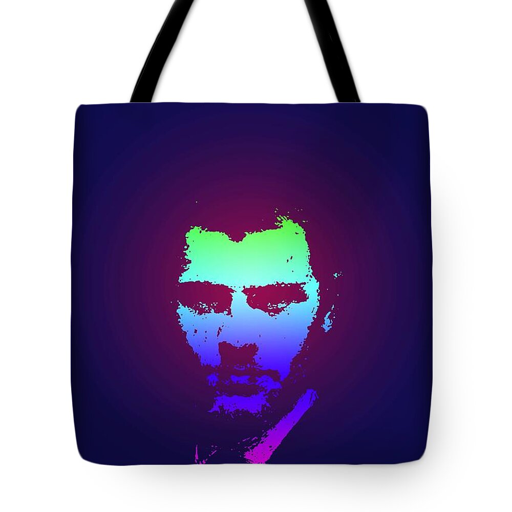 Man Tote Bag featuring the painting Portrait of a Young Man #6 by Celestial Images