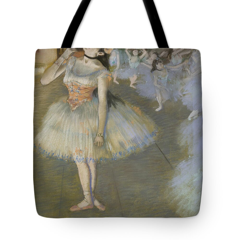 Star Tote Bag featuring the pastel The Star by Edgar Degas