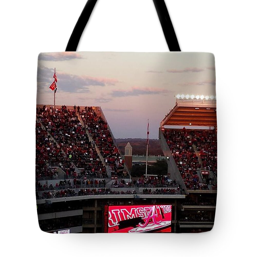 Gameday Tote Bag featuring the photograph Upperdeck Panorama by Kenny Glover