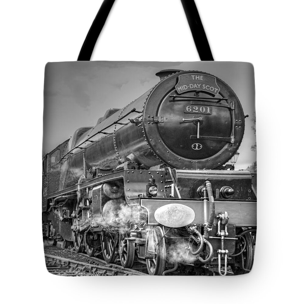 Steam Tote Bag featuring the photograph 6201 Princess Elizabeth at Swanwick by David Birchall