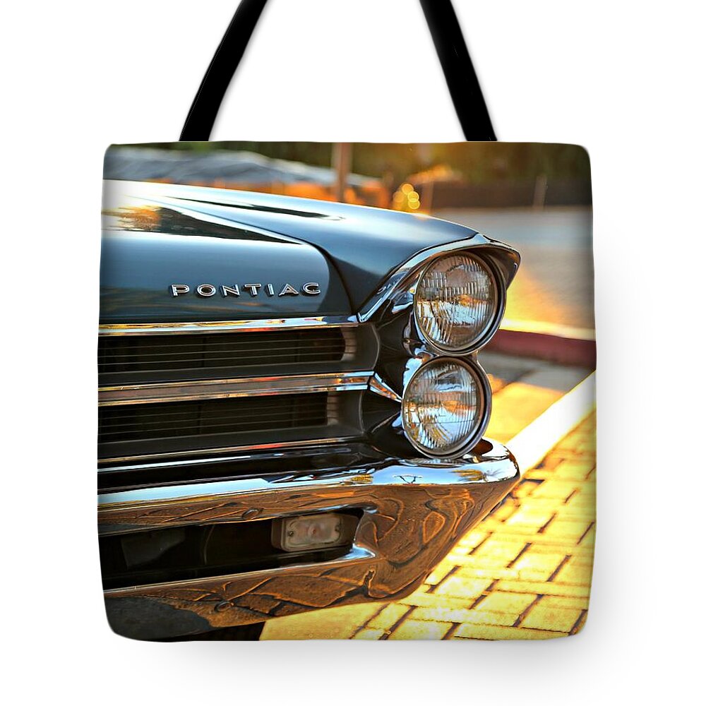 1965 Tote Bag featuring the photograph '65 Pontiac #65 by Steve Natale