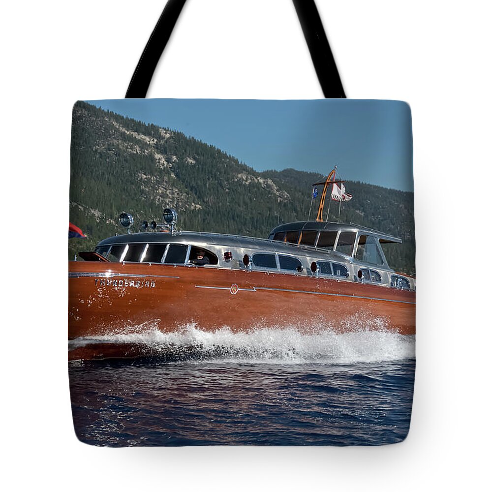 Thunderbird Tote Bag featuring the photograph Iconic Thunderbird Use discount code SGVVMT at discount by Steven Lapkin