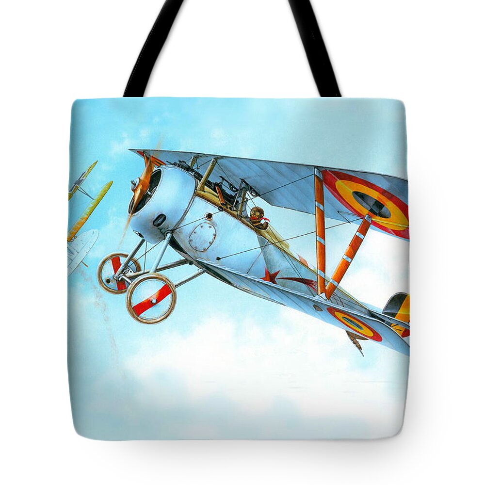 Aircraft Tote Bag featuring the digital art Aircraft #7 by Maye Loeser