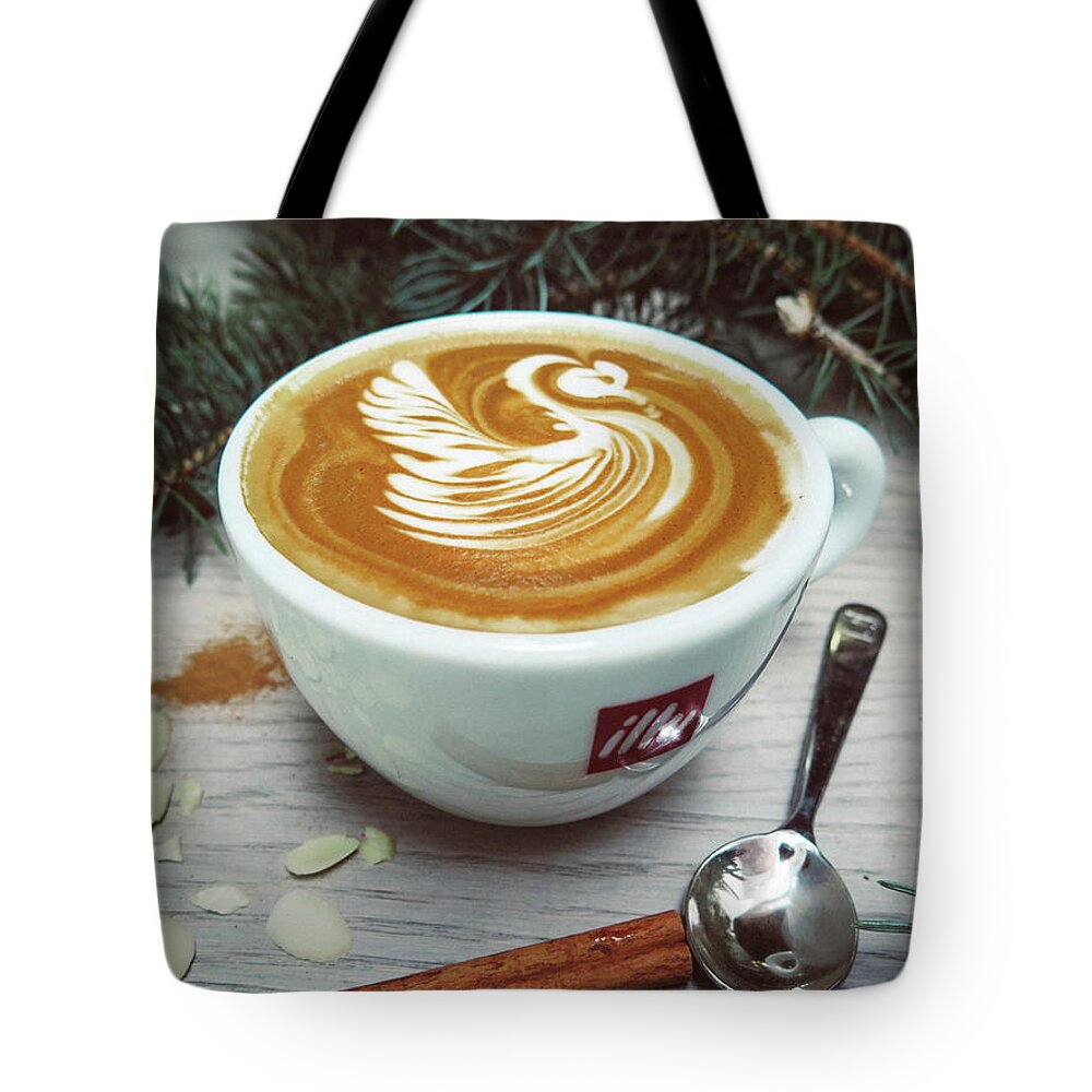 Coffee Tote Bag featuring the digital art Coffee #7 by Maye Loeser