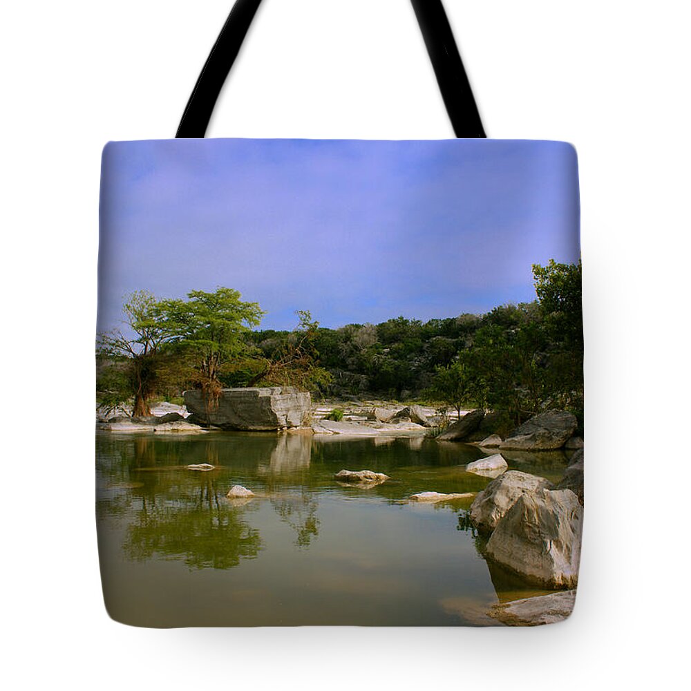 James Smullins Tote Bag featuring the photograph Pedernales falls #8 by James Smullins